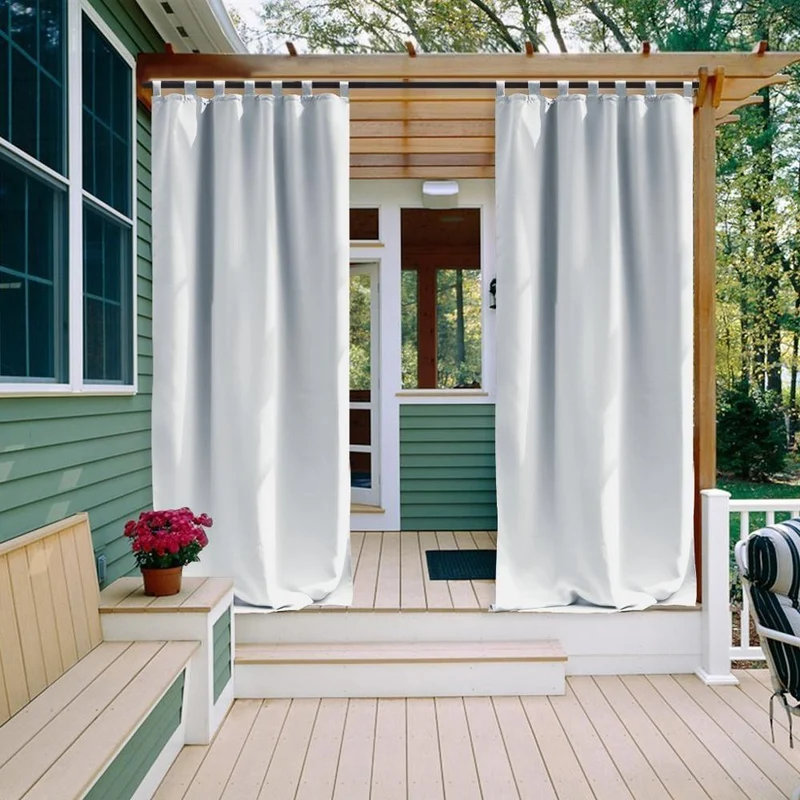 Outdoor Vorhang Foinia mit Schlaufen
