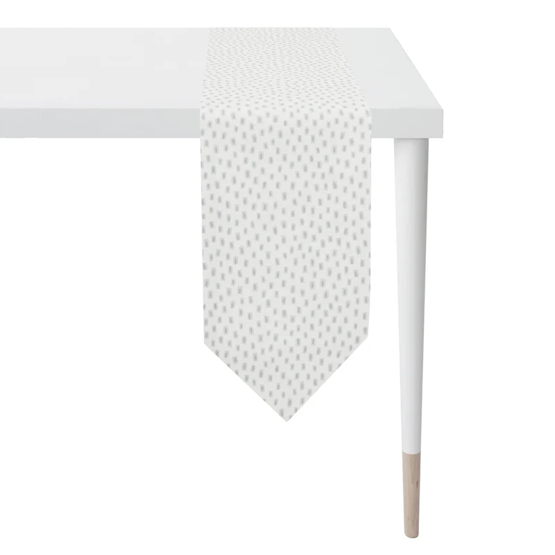 APELT 9601 Tischband grafisch allover Muster Lurex