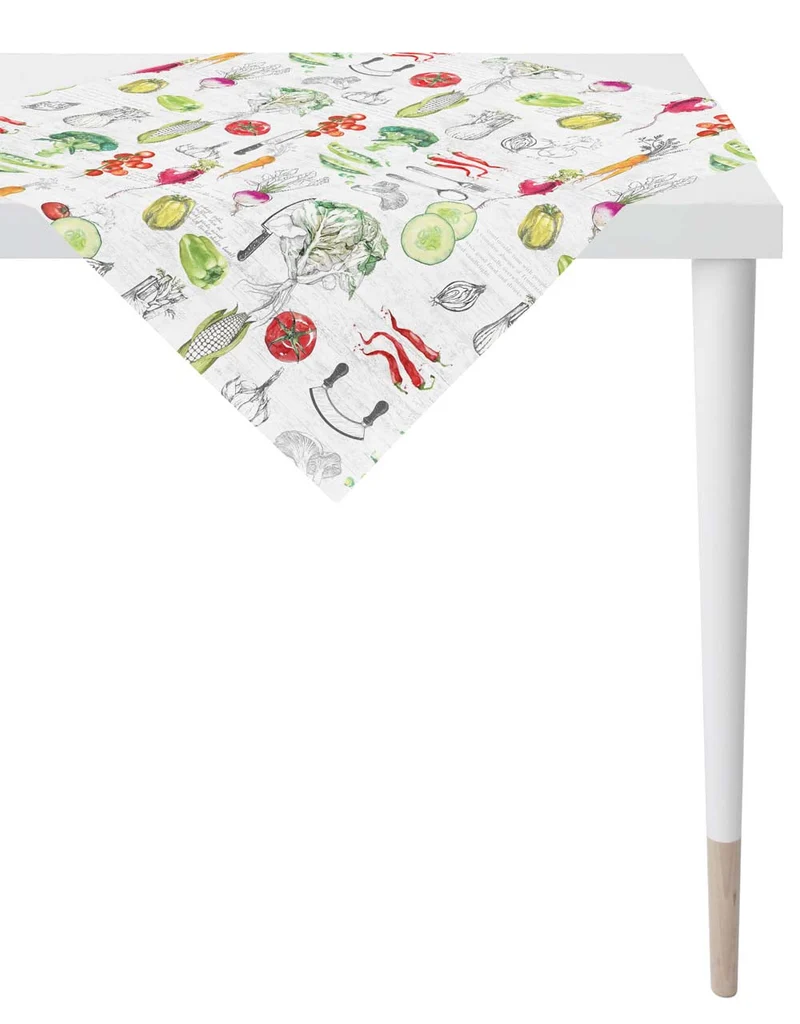APELT 3977 Tischdecke Gemüsemotiv happy BBQ