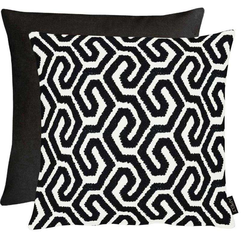APELT Tiago Kissen geometrische Muster Stickerei Wendekissen