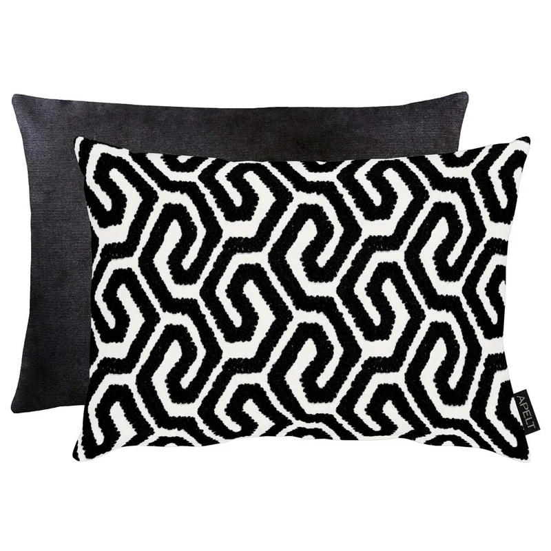 APELT Tiago Kissen geometrische Muster Stickerei Wendekissen