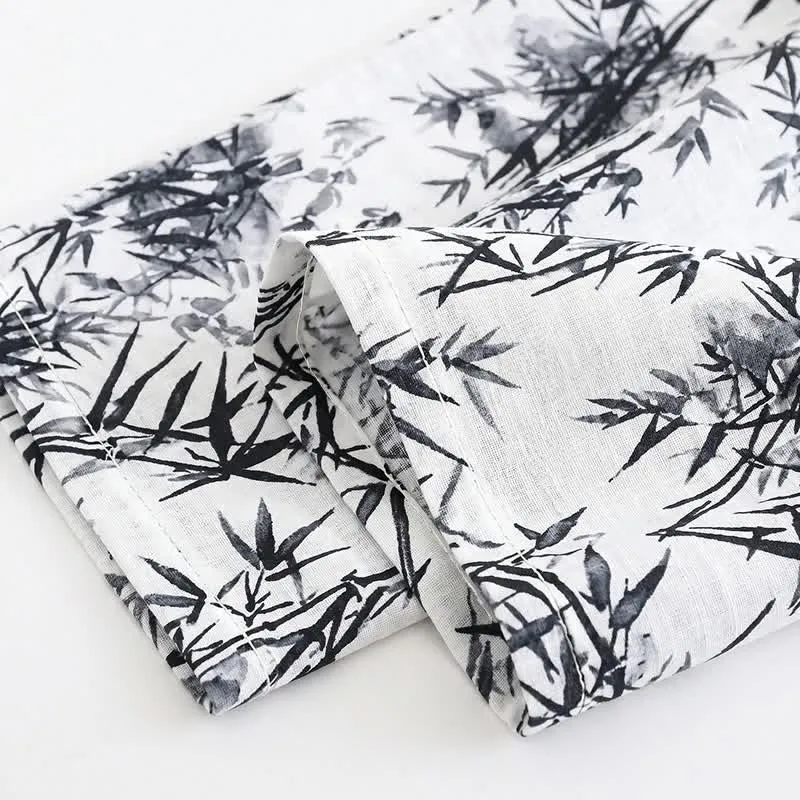Unisex-Pyjama-Set mit Bambusprint