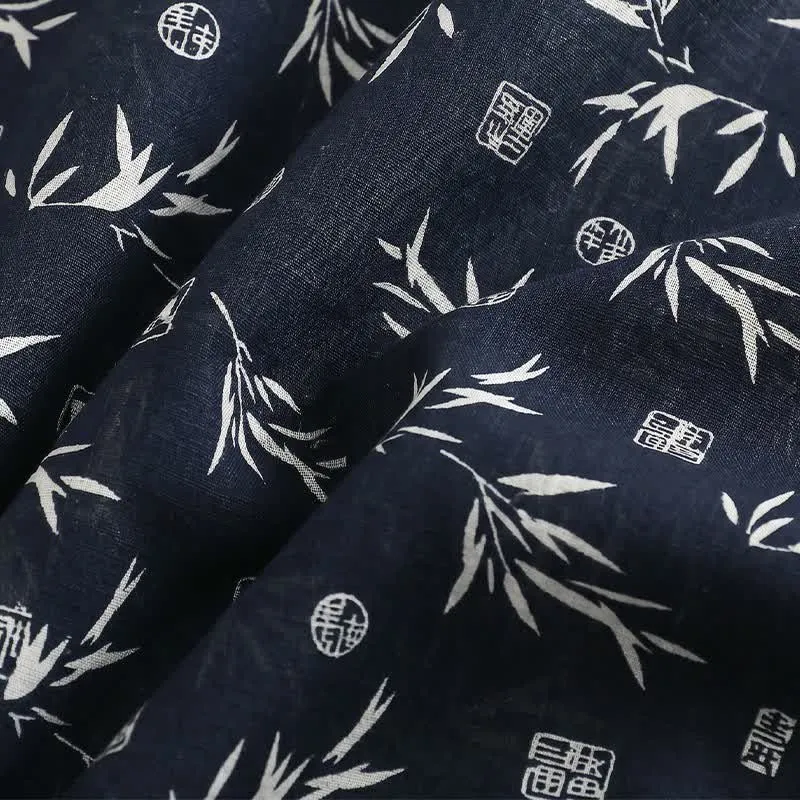 Unisex Loungewear-Set mit Bambusblattmuster