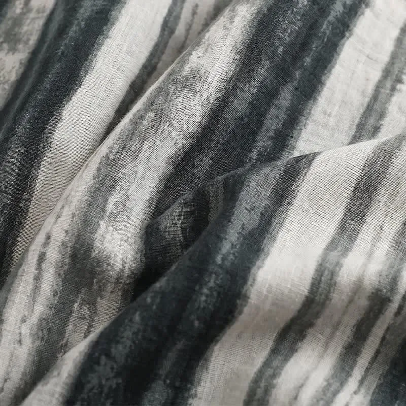 Unisex-Pyjama mit Stehkragen und Tintenstreifen