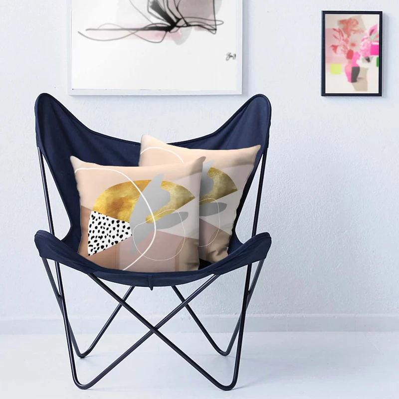 APELT Joy Kissenbezug abstrakte Formen Samt rose