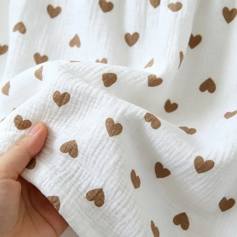 Rüschen-Herz-Baumwollgaze-Cami-Pyjama