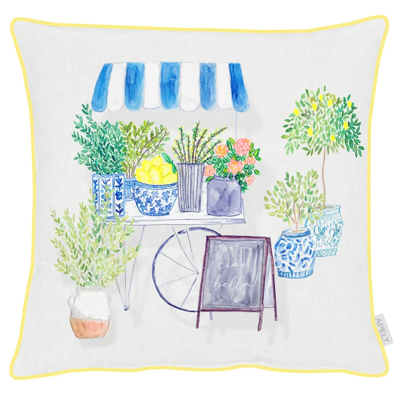APELT 6524 Kissen Wochenmarkt Provence Marktstand