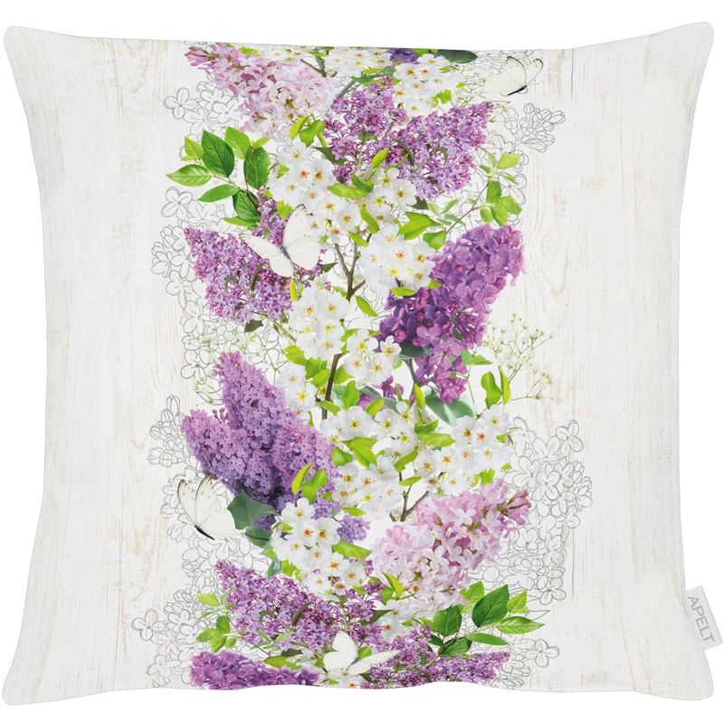 APELT 6404 Kissen Frühjahrsblüten Flieder