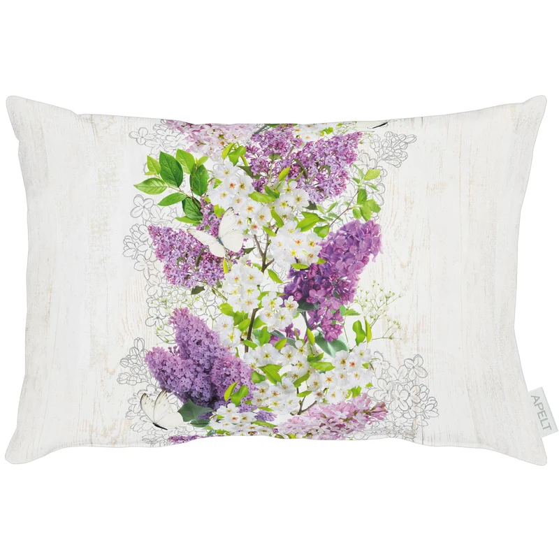 APELT 6404 Kissen Frühjahrsblüten Flieder