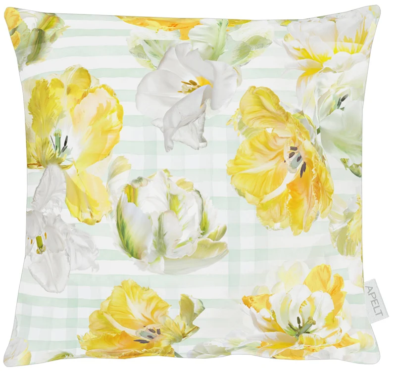 APELT 6405 Kissen Papageientulpen Frühjahrsblüten
