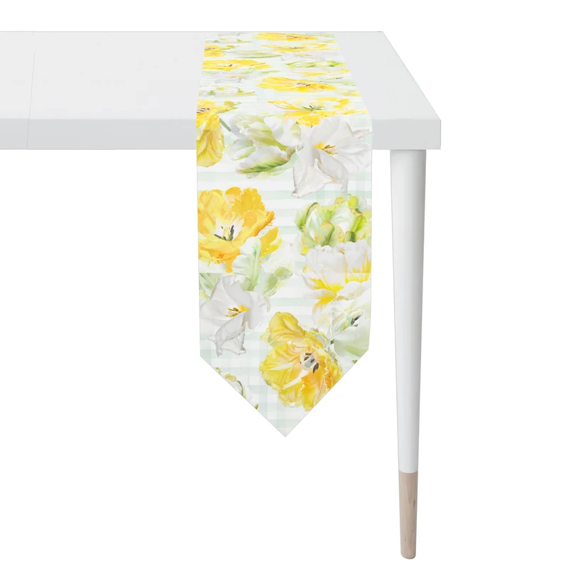APELT 6405 Tischband Papageientulpen Frühjahrsblüten