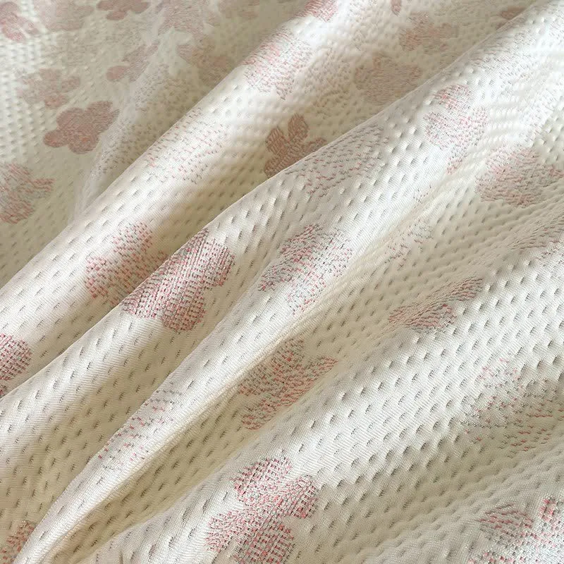 Bettwäsche-Set mit Rüschen und floralem Jacquardmuster