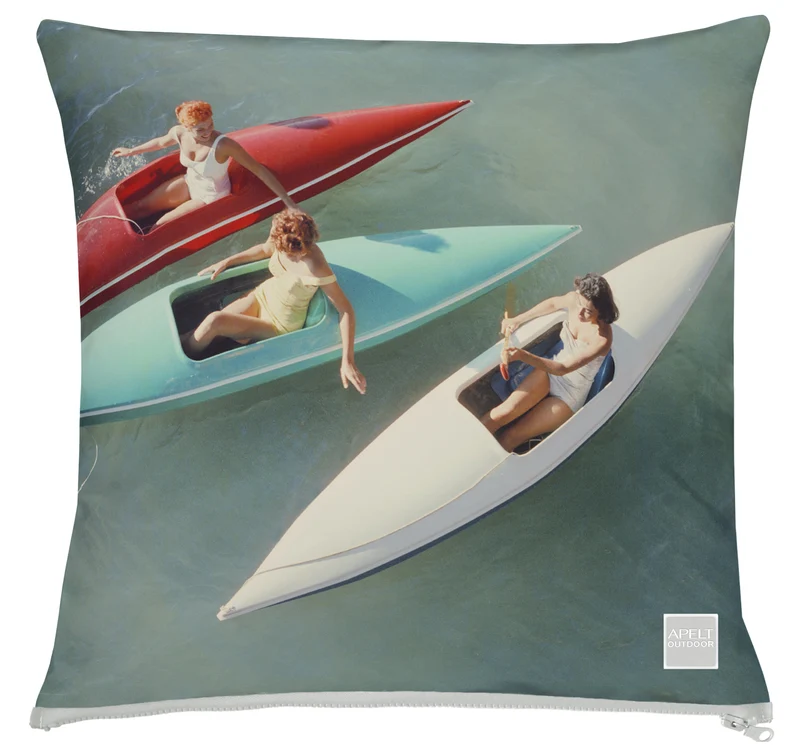 APELT 3987 Kissen Outdoor 50th- Ladies im Kajak