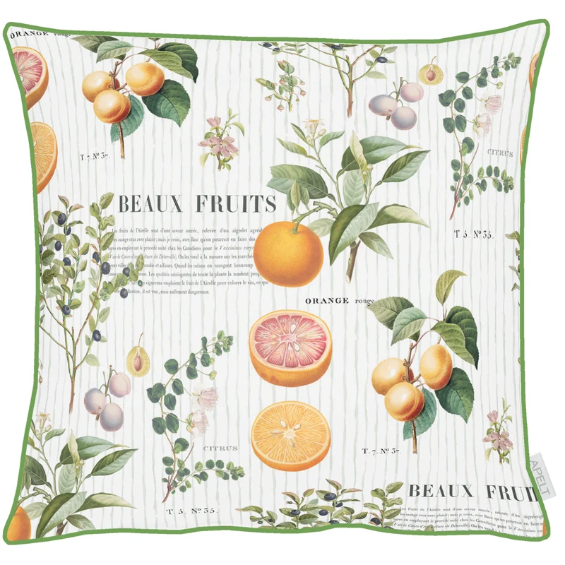 APELT 7699 Kissenbezug Orange Oliven Sommer