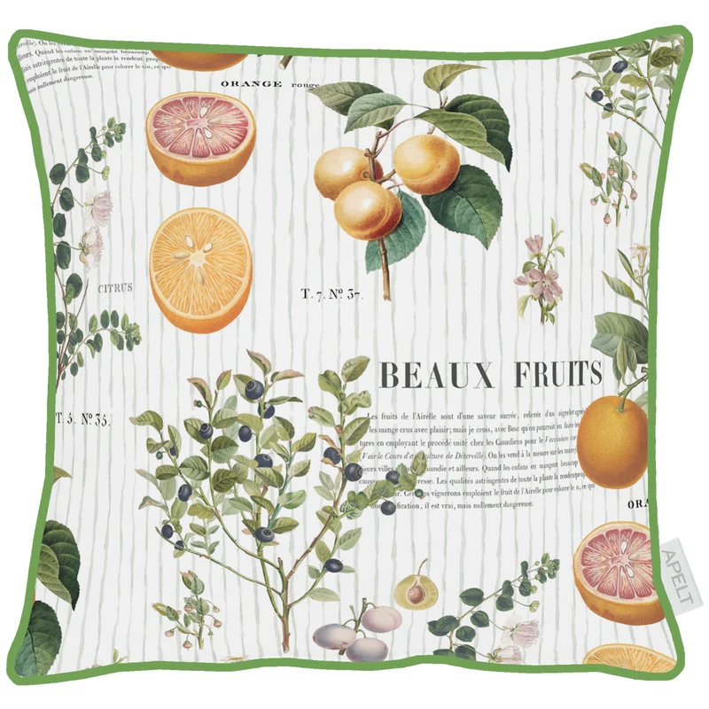 APELT 7699 Kissenbezug Orange Oliven Sommer