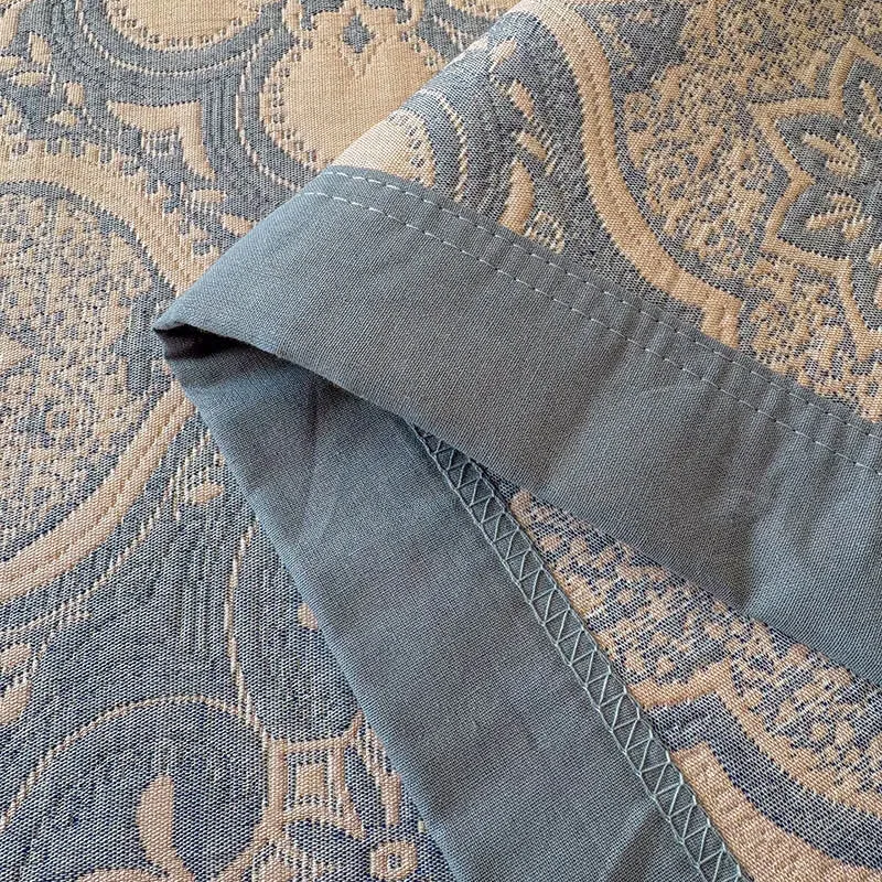 Mailänder Medaillon-Fliesen-Tagesdecke aus Baumwollgaze