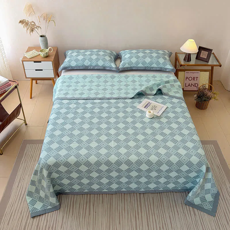 Wendbare 3-lagige geometrische Jacquard-Decke