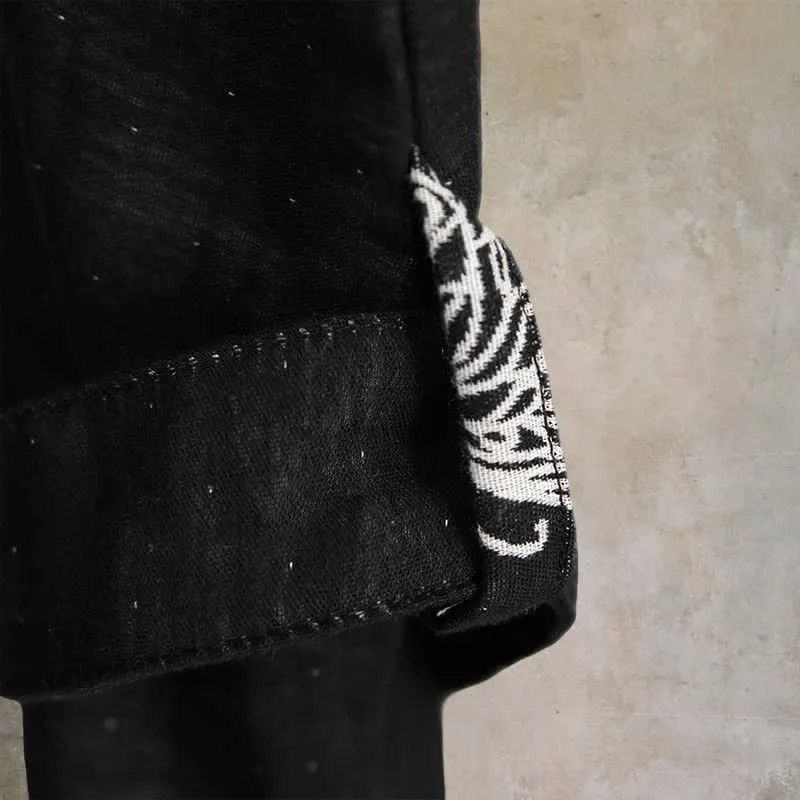 Kimono-Bademantel aus reiner Baumwolle mit Schmetterlingsmotiv