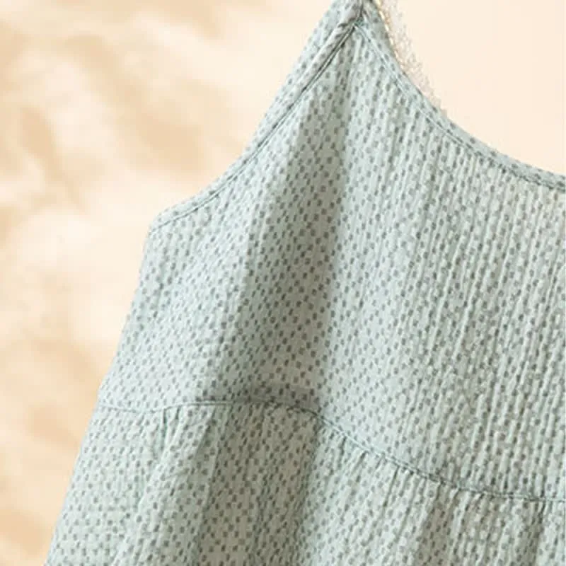 Damen-Pyjama-Set aus bedruckter Baumwolle (3-teilig)