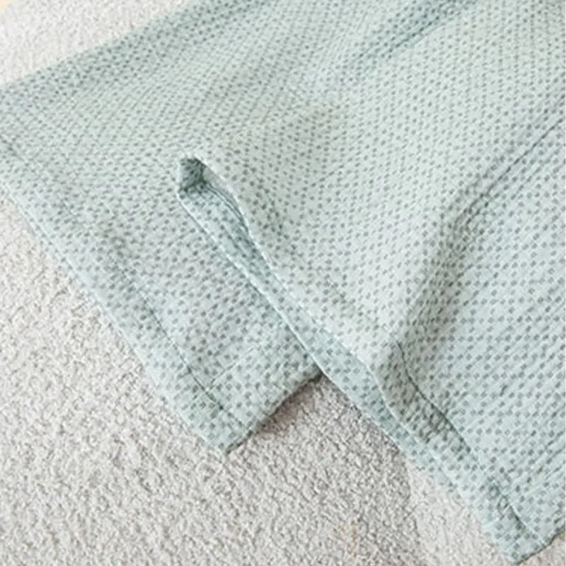 Damen-Pyjama-Set aus bedruckter Baumwolle (3-teilig)