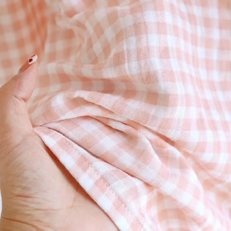 Gingham-Pyjama-Set aus reiner Baumwolle