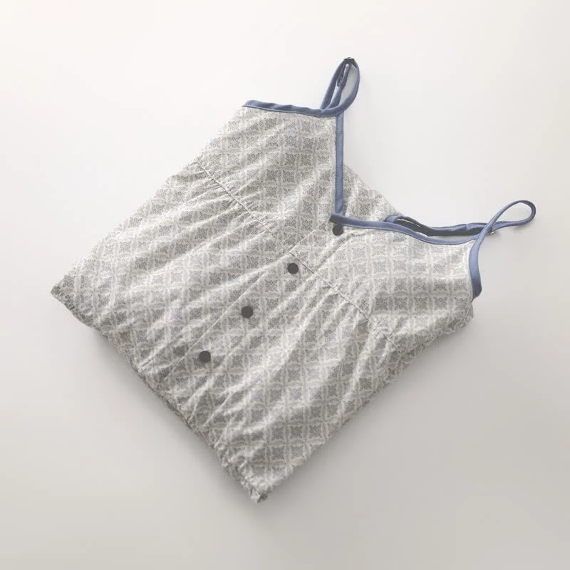 Vintage bedrucktes Baumwoll-Cami-Nachthemd für Damen