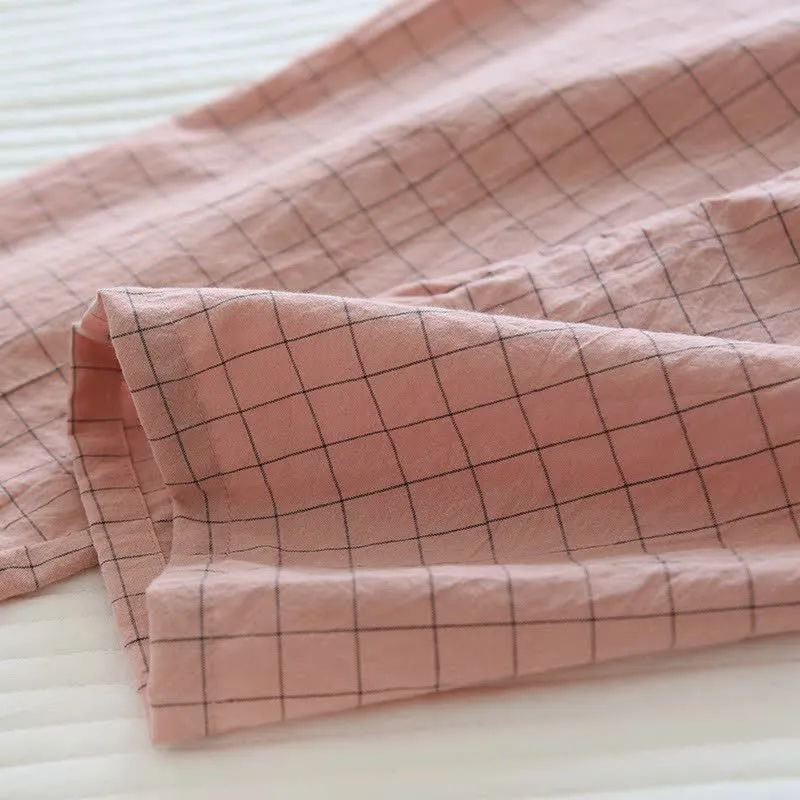 Partner-Pyjamas aus Baumwolle im Kimono-Stil