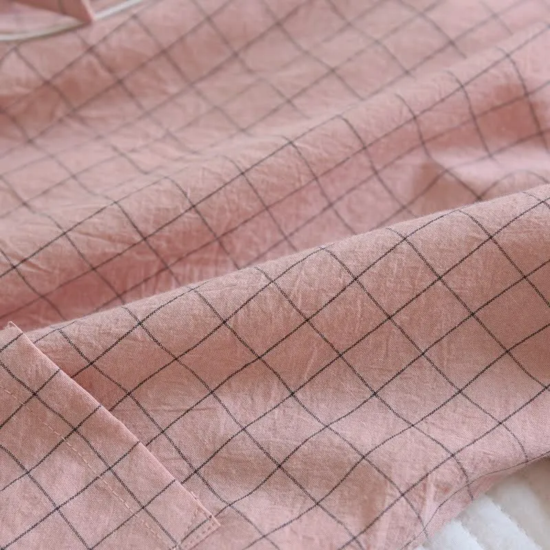 Partner-Pyjamas aus Baumwolle im Kimono-Stil