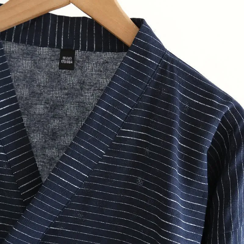 Unisex Kimono-Bademantel aus Baumwollgaze