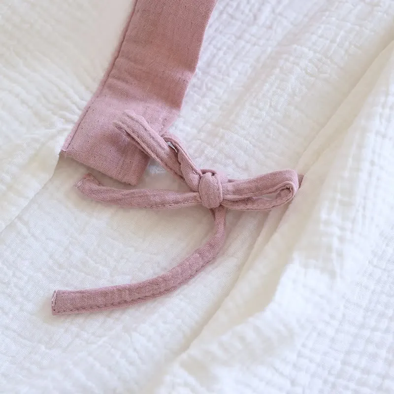 Japanischer Baumwollgaze-Pyjama-Set mit kurzen Ärmeln