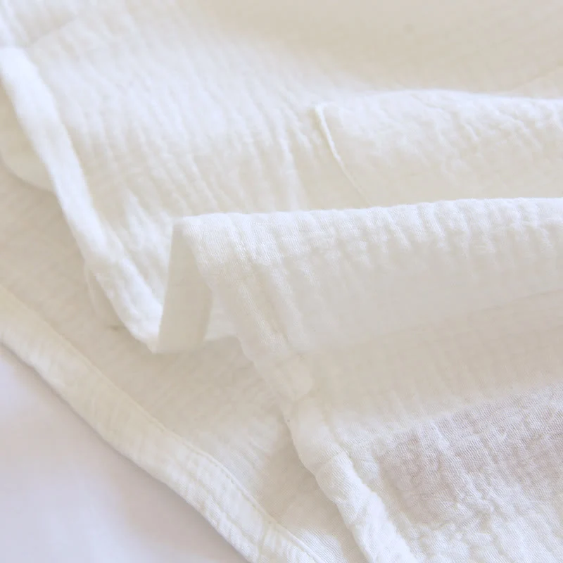 Japanischer Baumwollgaze-Pyjama-Set mit kurzen Ärmeln