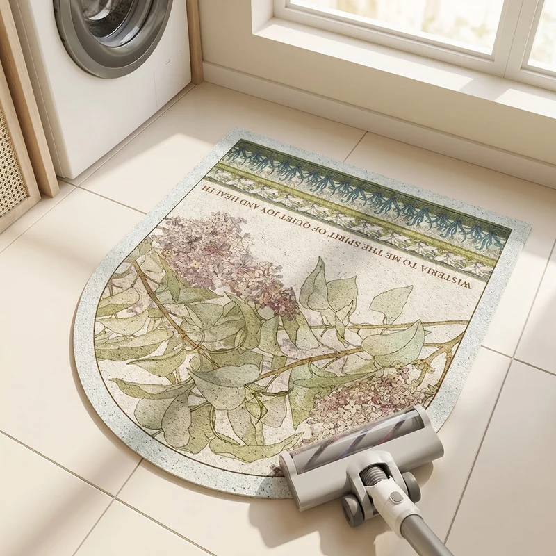 Mehrzweckteppich mit Fliederblumenmuster