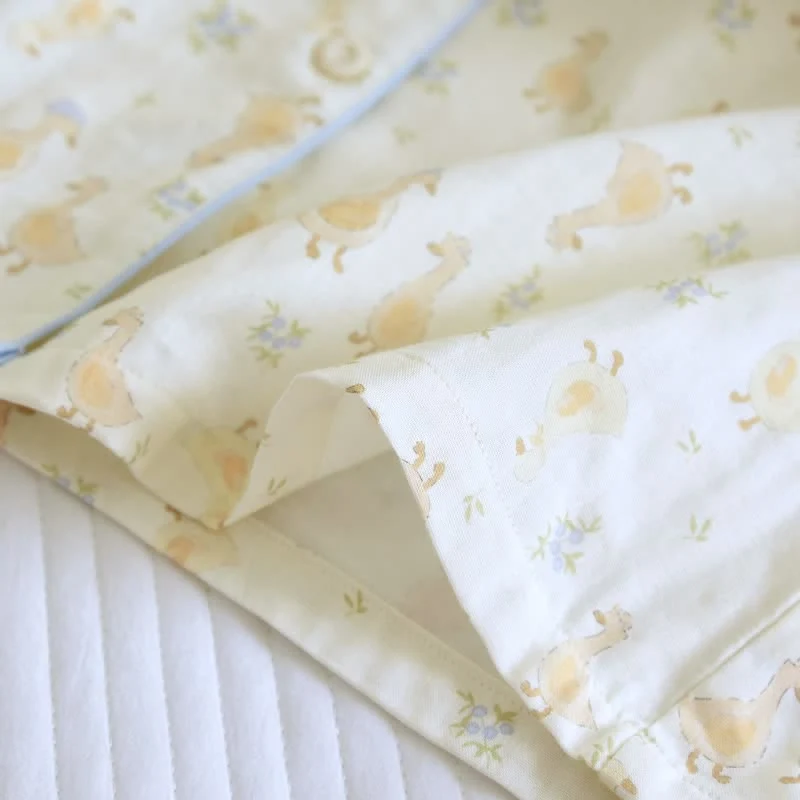 Dreiteilige Loungewear aus Baumwoll-Duck-Print