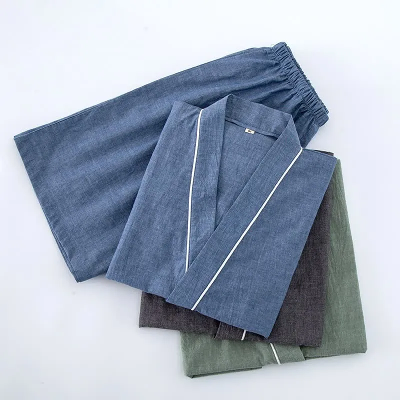 Unisex-Pyjama aus einfarbiger Baumwolle mit kurzen Ärmeln