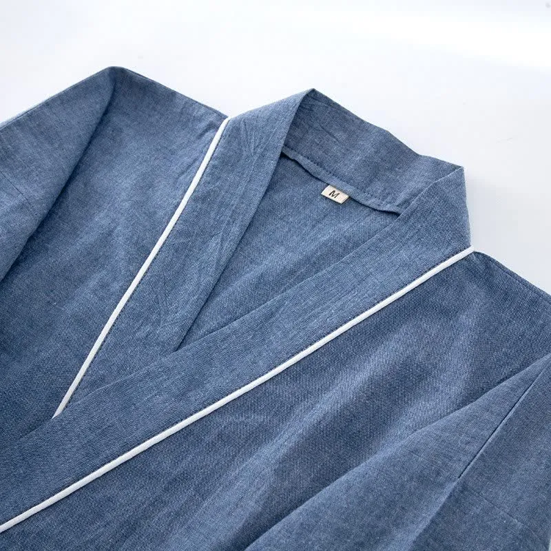 Unisex-Pyjama aus einfarbiger Baumwolle mit kurzen Ärmeln