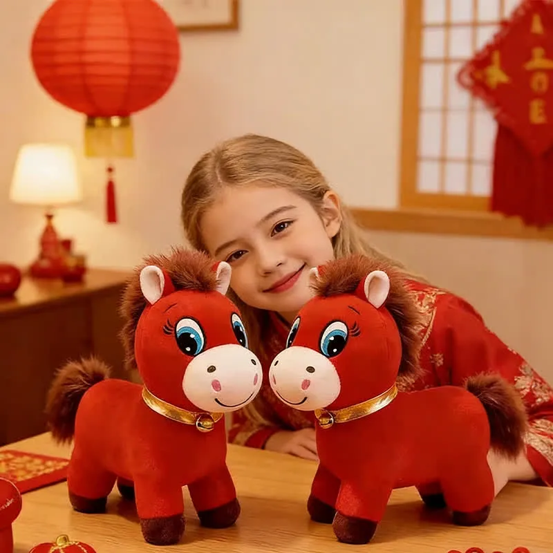 Chinesisches Neujahrs-Glückspferd-Plüschtier