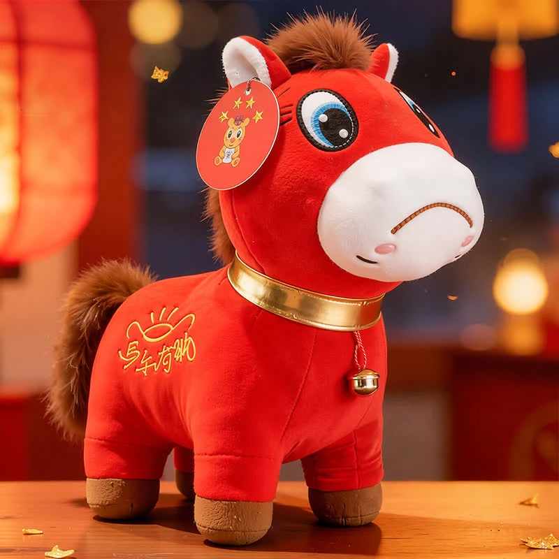 Chinesisches Neujahrs-Glückspferd-Plüschtier