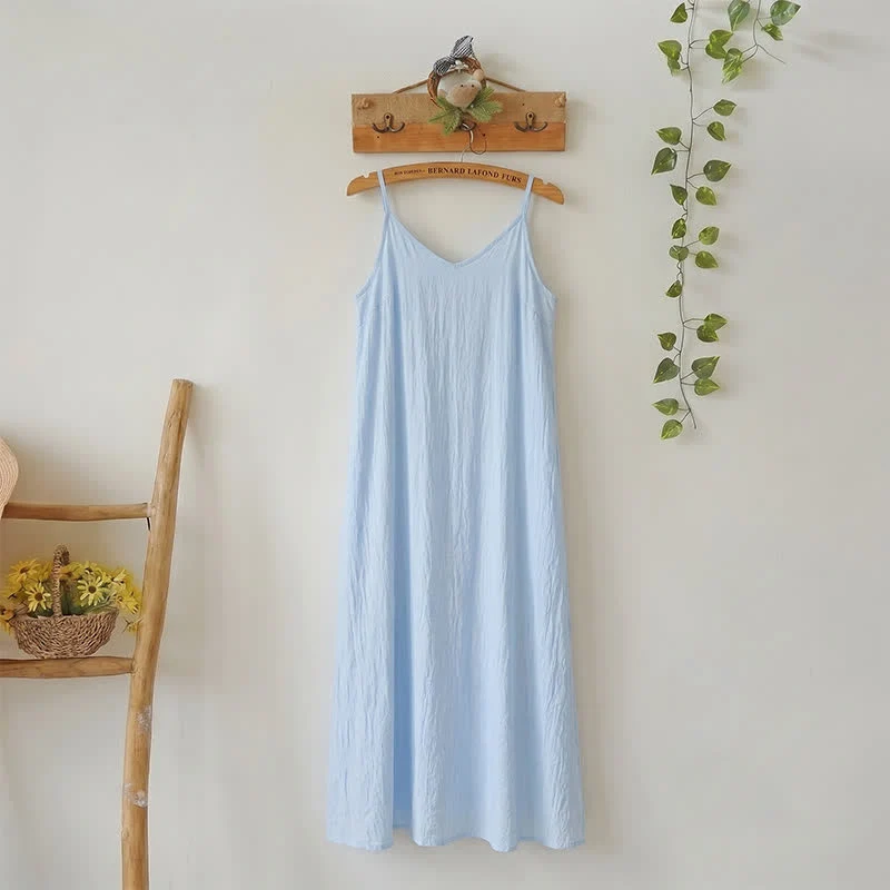 Loungekleid in Unifarbe mit Seitenschlitz