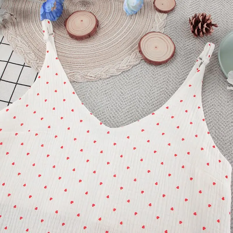 Red Heart Loungekleid aus reiner Baumwolle