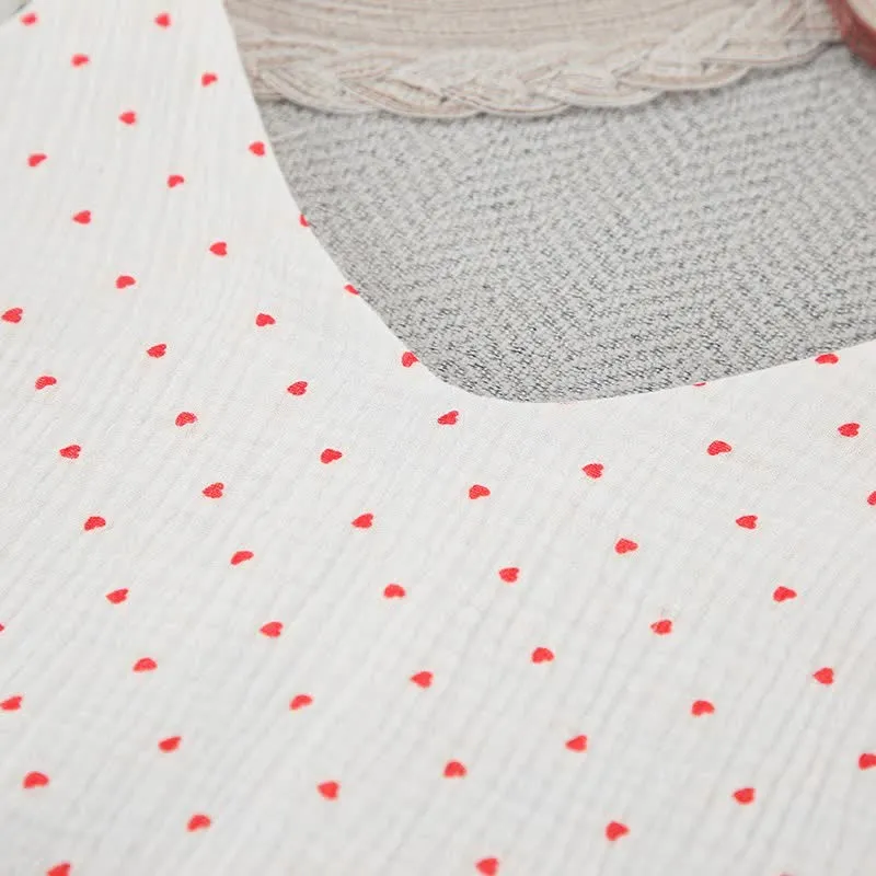Red Heart Loungekleid aus reiner Baumwolle
