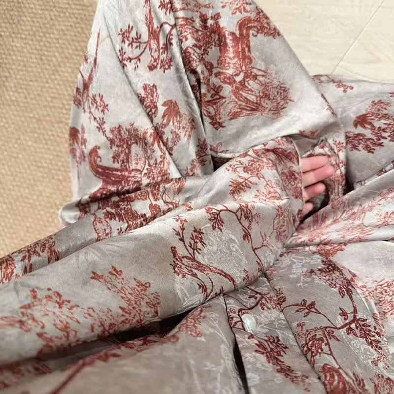 Pyjama-Set mit botanischem Vintage-Print