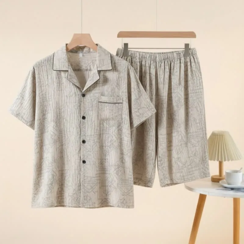 Unisex Loungewear-Set mit geometrischem Muster