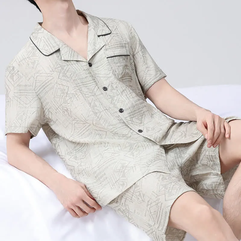 Unisex Loungewear-Set mit geometrischem Muster