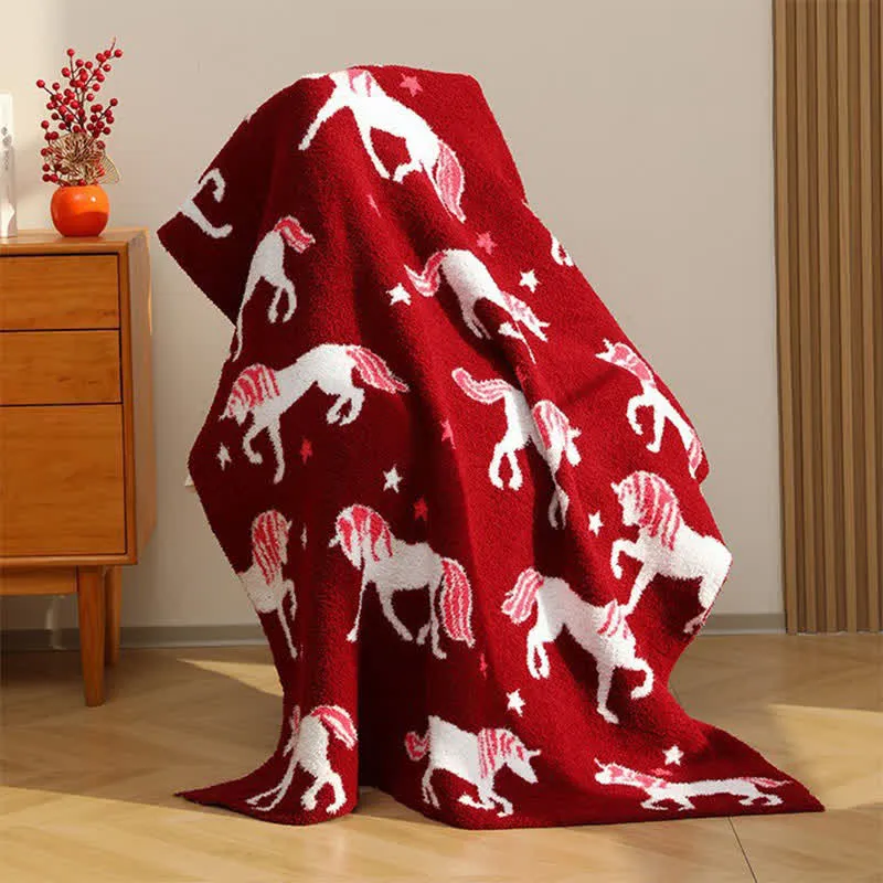 Ultraweiche Einhorn-Garndecke