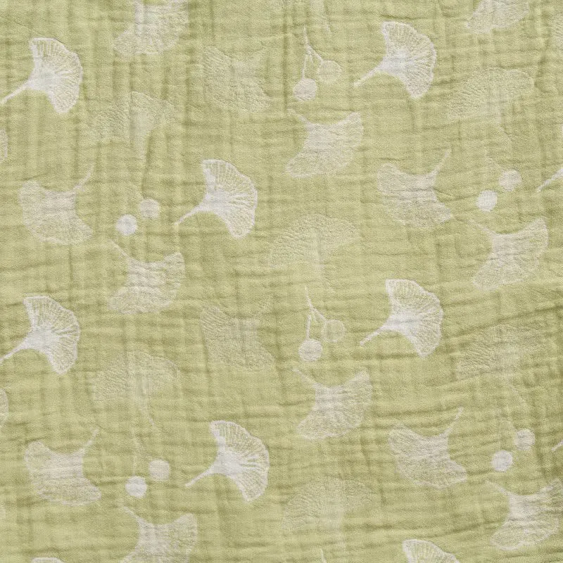 Baumwollpyjama mit frischem Ginkgoblatt