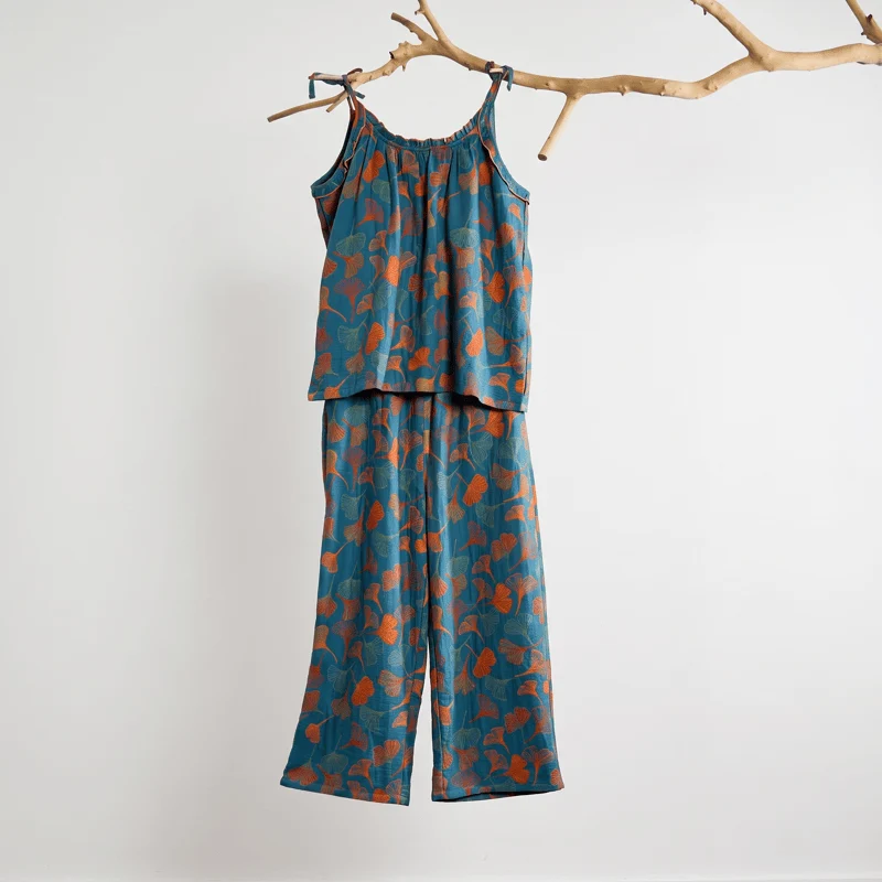 Ginkgo Pyjama-Set mit Camisole-Top und Hose