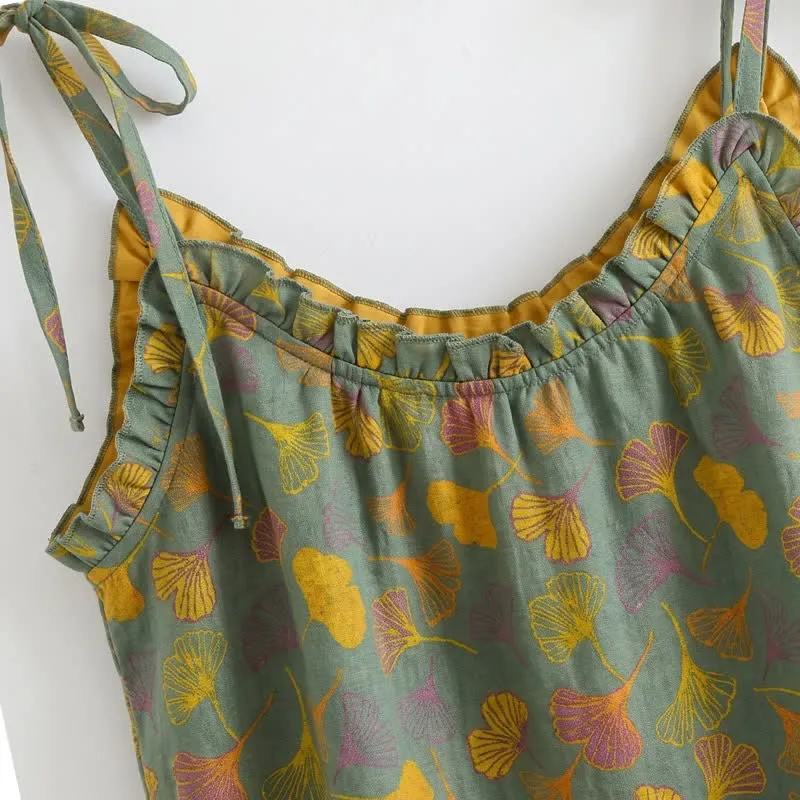 Ginkgo Pyjama-Set mit Camisole-Top und Hose