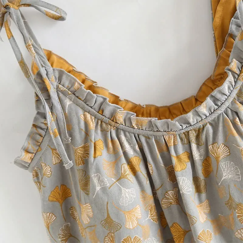 Ginkgo Pyjama-Set mit Camisole-Top und Hose