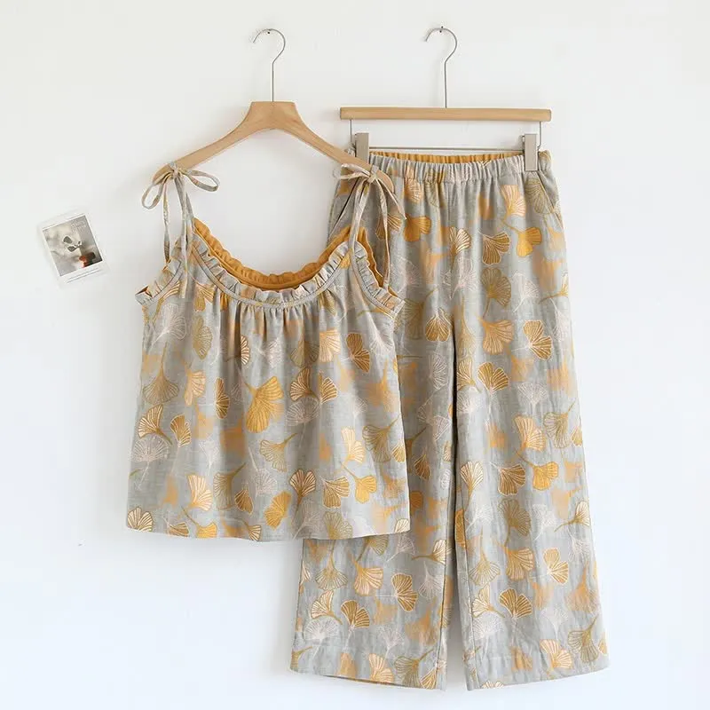Ginkgo Pyjama-Set mit Camisole-Top und Hose