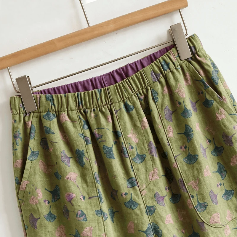 Ginkgo Biloba Blatt Cami Pyjama Set